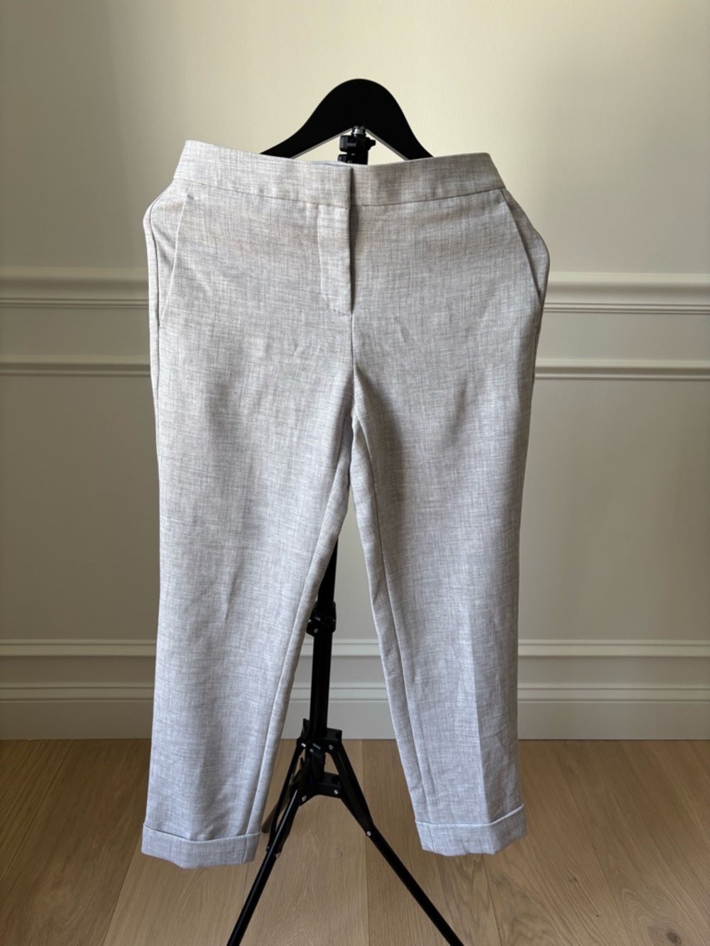 ANN TAYLOR Woman’s Light Gray Dress Pants – Tailored Slim Fit - Picture 4 of 8